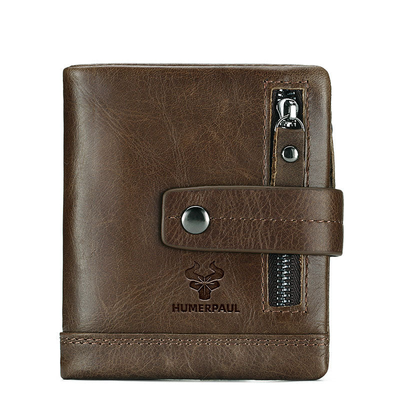 Leather Zipper Wallet Multifunctional Clutch RFID Blocking Secure Spacious Organizer