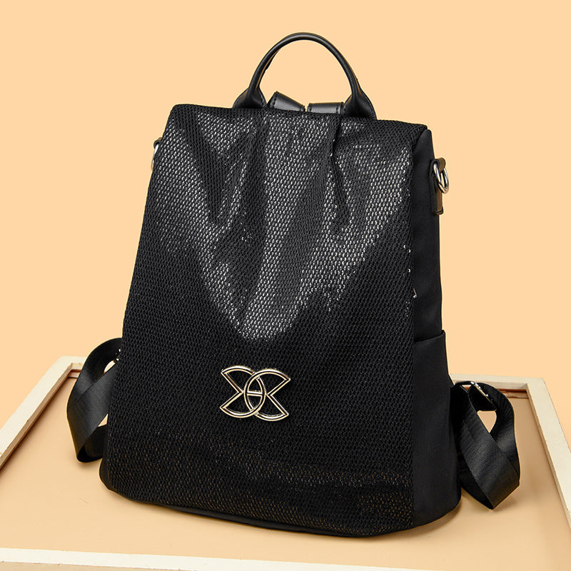 Women's Travel Backpack Lightweight Durable Nylon Zip Adjustable Shoulder Straps