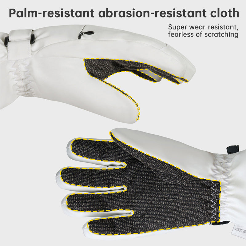 3M Thinsulate Lined Ski Gloves Waterproof Integrated Wrist Guards Pro Ski Gear