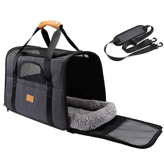 Large Capacity Foldable Pet Carrier Bag Breathable Oxford Cloth Travel Bags