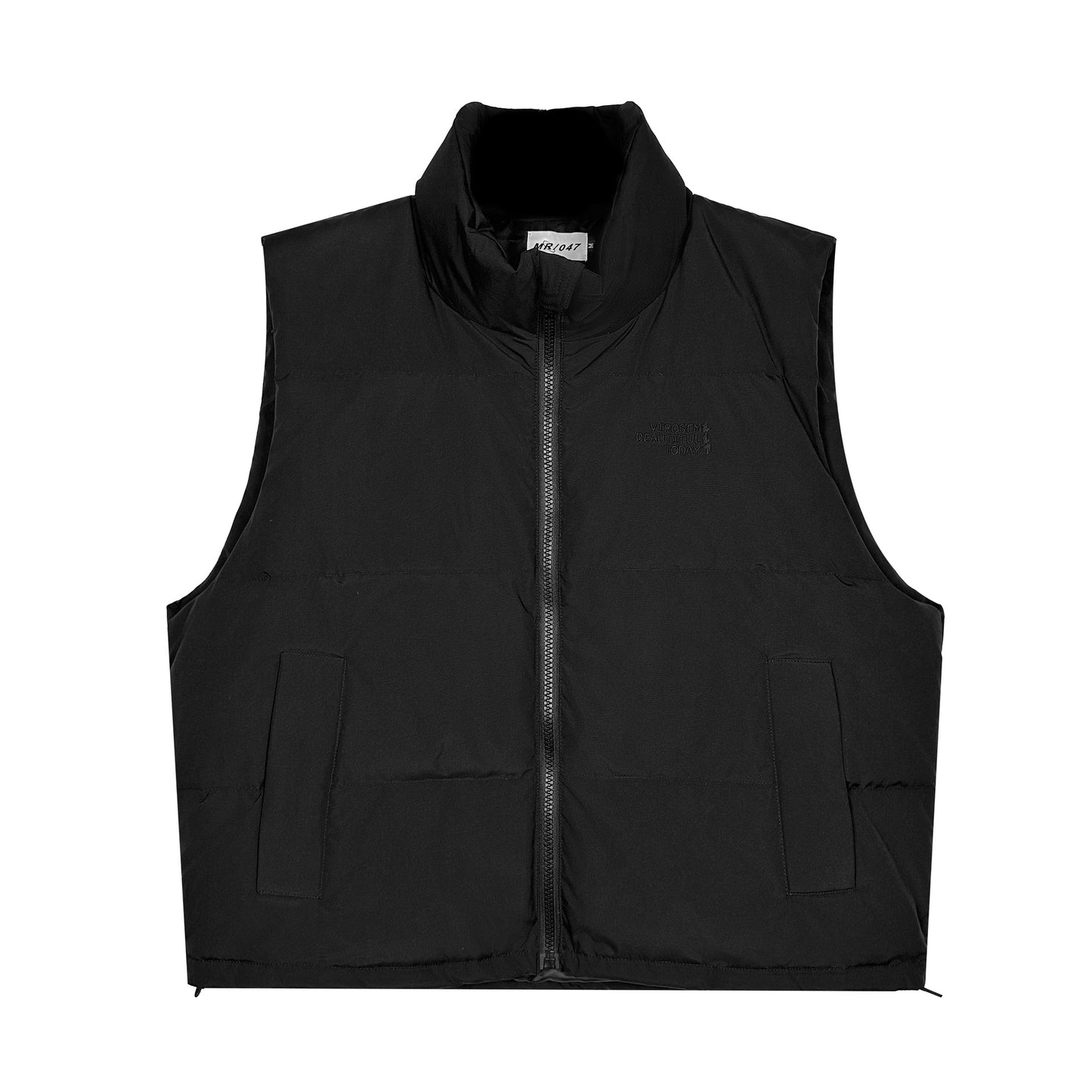 Men's Insulated Thick Down Vest with Stand-up Collar for Casual and Sports Wear