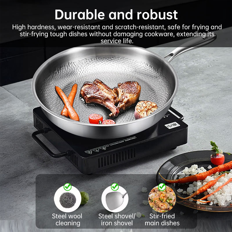 30cm Pure Titanium Nonstick Frying Pan Scratch Resistant Home Kitchen Cookware