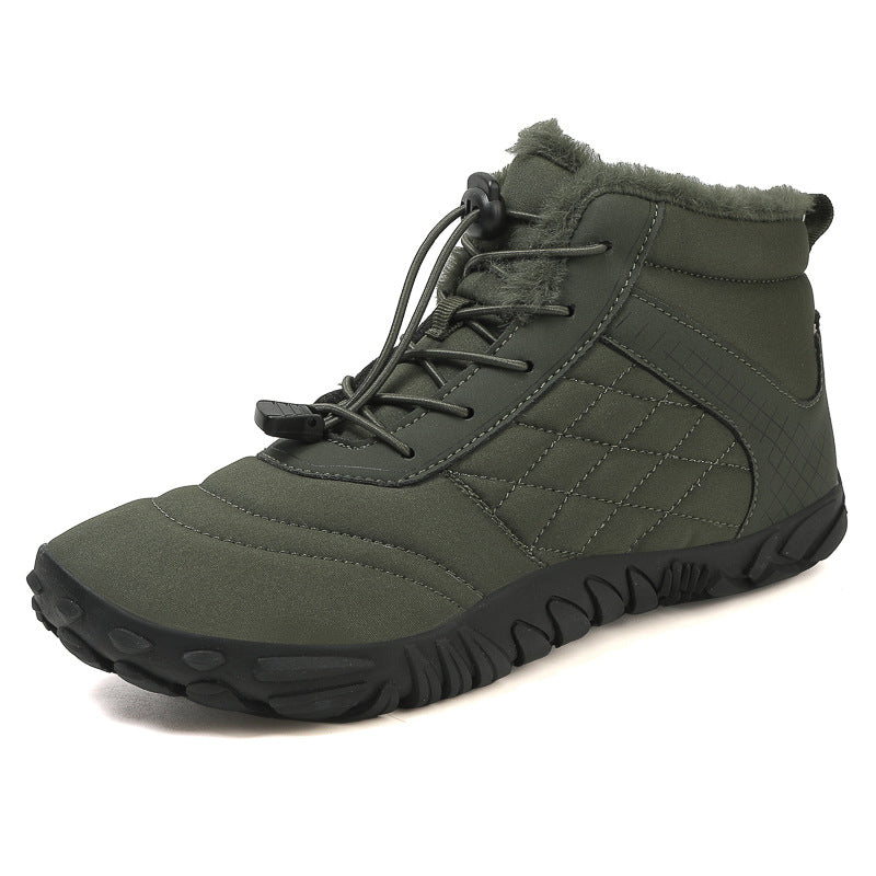 Men's & Women's Mid-Cut Non-Slip Hiking Shoes Warm Cotton Cold-Resistant Outdoor