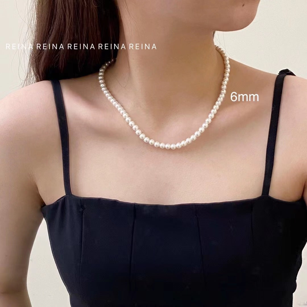 Minimalist Collarbone Pearl necklace Beaded Fashion Jewellery