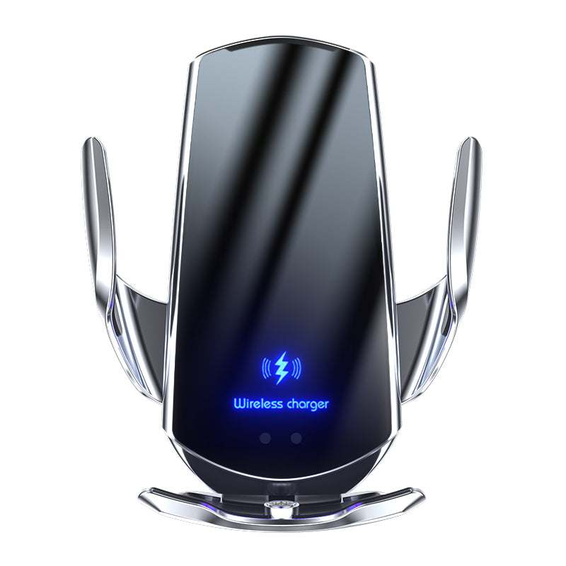 15W Wireless Induction Car Phone Holder Navigation Secure Charging Stand Mount