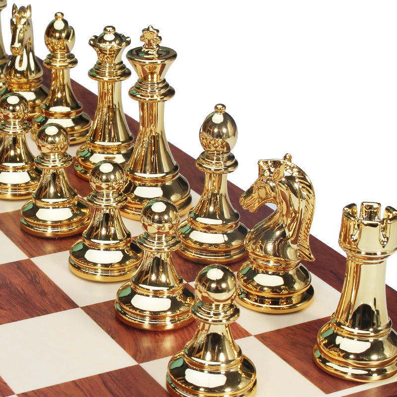 Premium Wooden Acrylic Chess Set Durable Travel Board Game Portable
