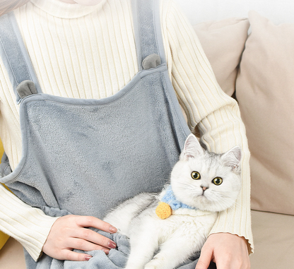 Cat Grooming Apron Durable Polyester Non-Stick Hair Resistant Pet Care Essential