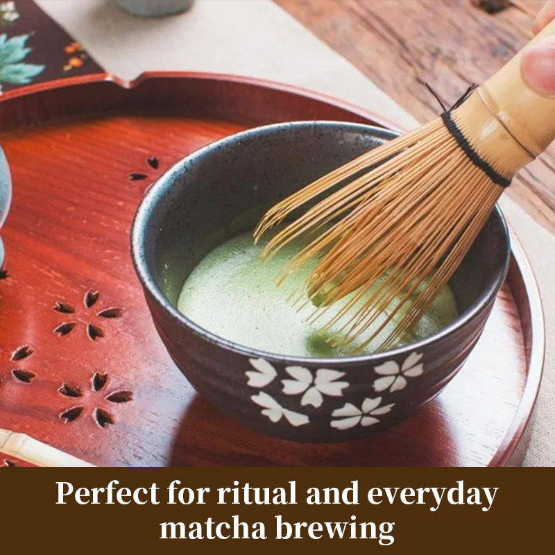 Traditional Japanese Bamboo Matcha Whisk Chasen for Tea Ceremony Preparation