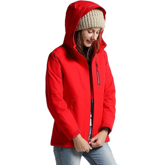 USB Heated Outdoor Jacket Windproof Waterproof Thermal Ski Camping Coat