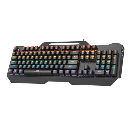 Wired RGB Mechanical Metal Gaming Keyboard LED Game Office Home