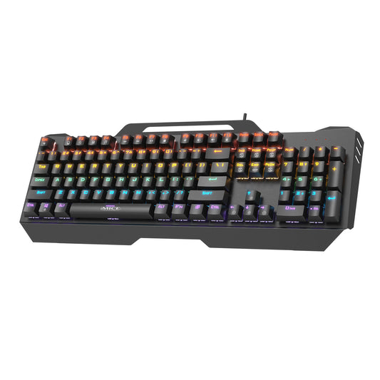 Wired RGB Mechanical Metal Gaming Keyboard LED Game Office Home