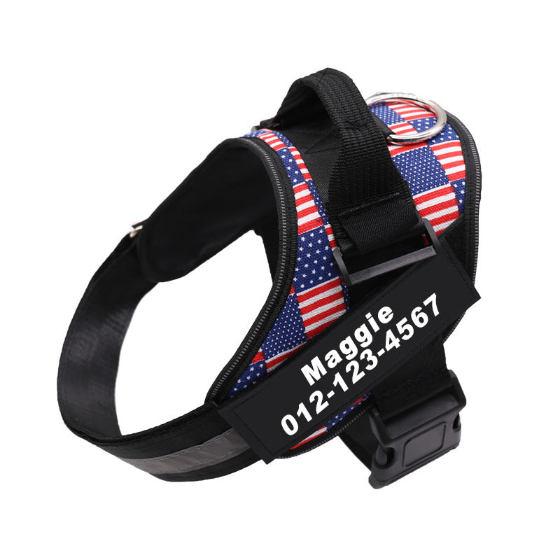 Personalised No Pull Dog Harness XXXS - XXL