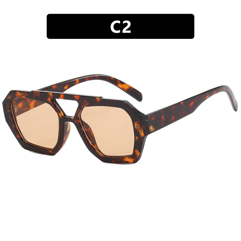 Women's Double Beam Women Sunglasses Fashion Eyewear UV Protection Stylish