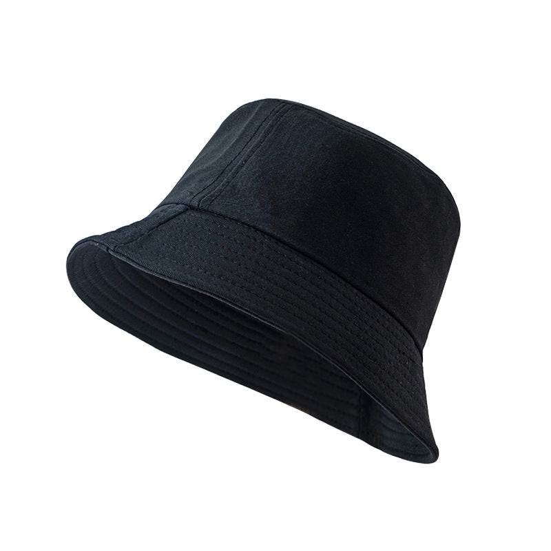 Unisex Cotton Blend Bucket Hat Foldable Sunshade Outdoor Sun Protection