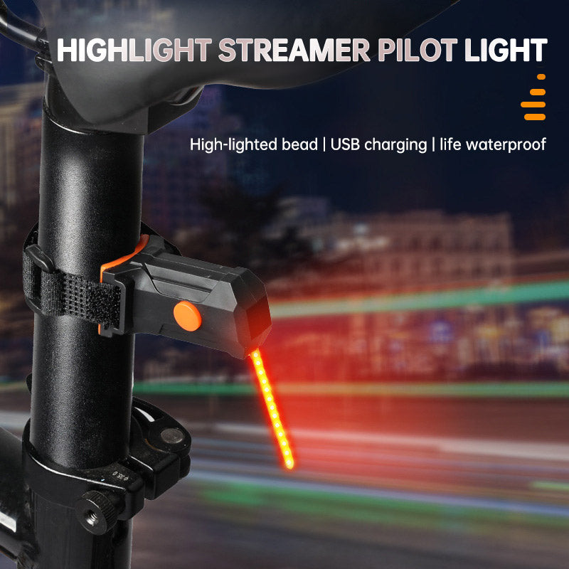 USB Rechargeable LED Bike Tail Light Multi-Colour High Visibility Safety Gear