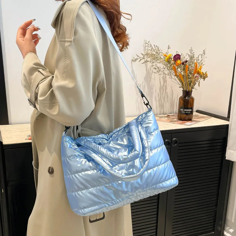 PU Leather Crossbody Bag Adjustable Strap Zip Closure Spacious Interior Secure