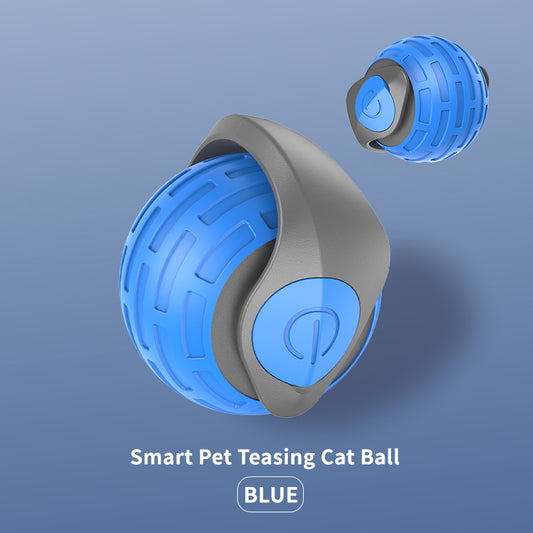 USB Rechargeable Smart Pet Teasing Cat Ball – Auto Rolling Toy for Cats 3 Colours