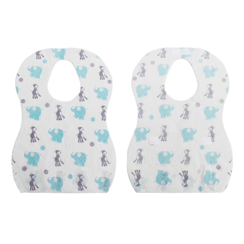 Disposable Non-Woven Baby Bibs Waterproof Toddler Feeding Saliva Apron 30pcs