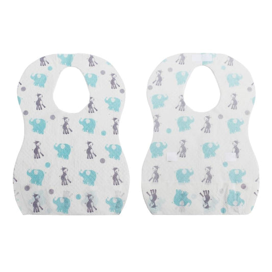 Disposable Non-Woven Baby Bibs Waterproof Toddler Feeding Saliva Apron 30pcs