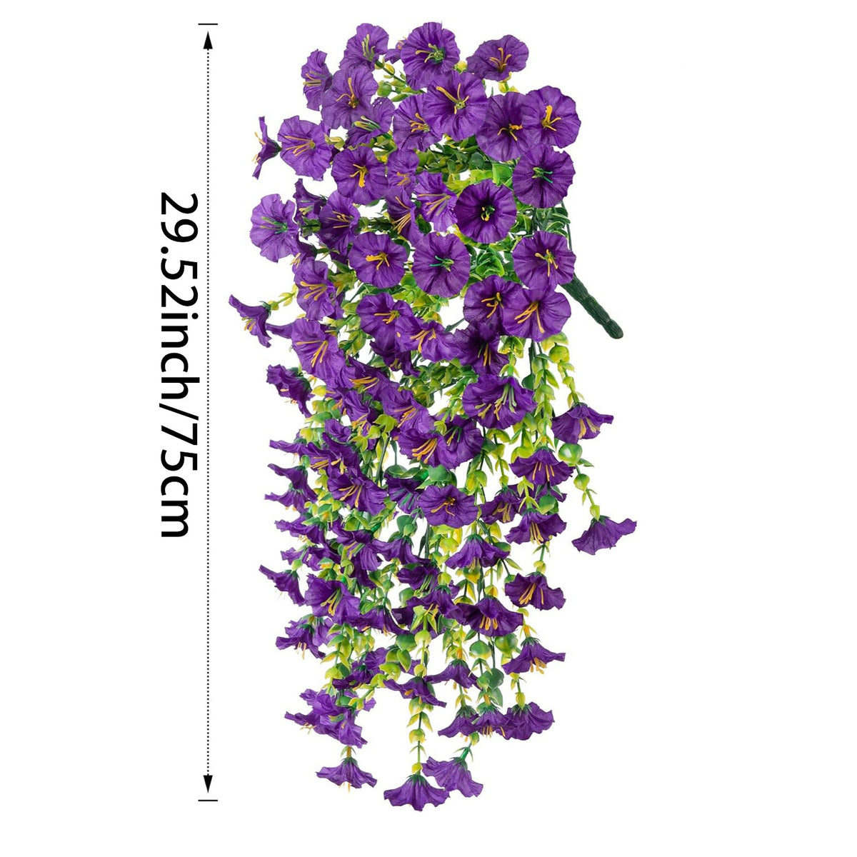 Faux Trumpet Vine Hanging Flower Garland 75cm Artificial Plant Display Decor