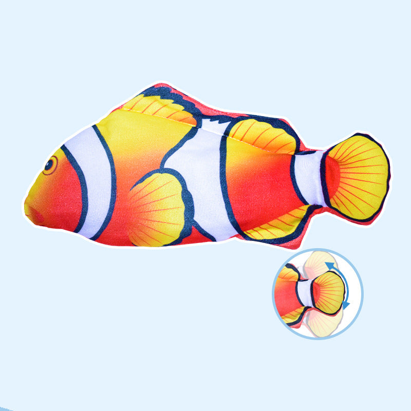Electric Jumping Fish Cat Toy Simulating Real Movement Light Sound Toys Cats