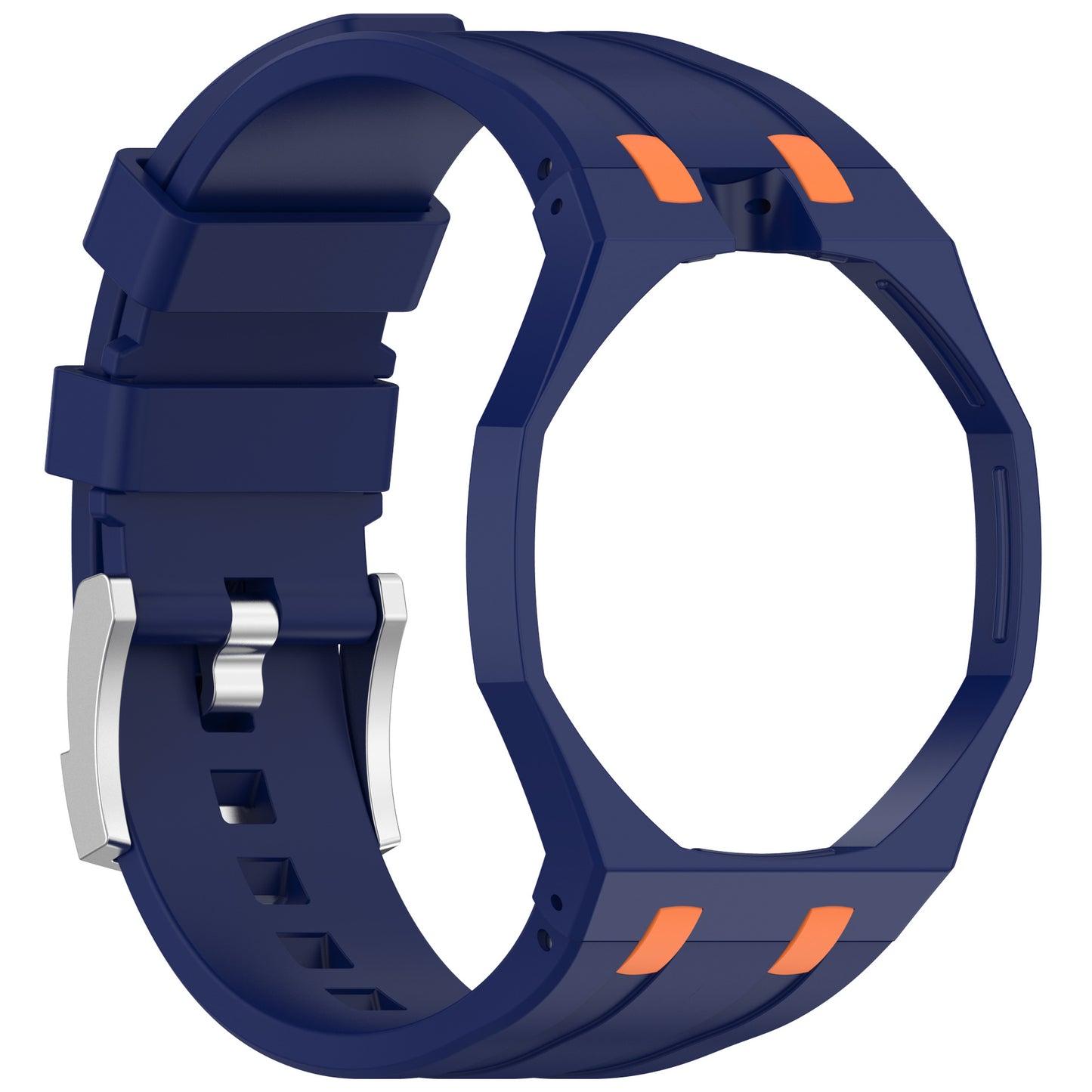 Fits AP X Swatch Royal Pop 20mm Silicone Strap Pin Buckle Octagonal Multi Holes