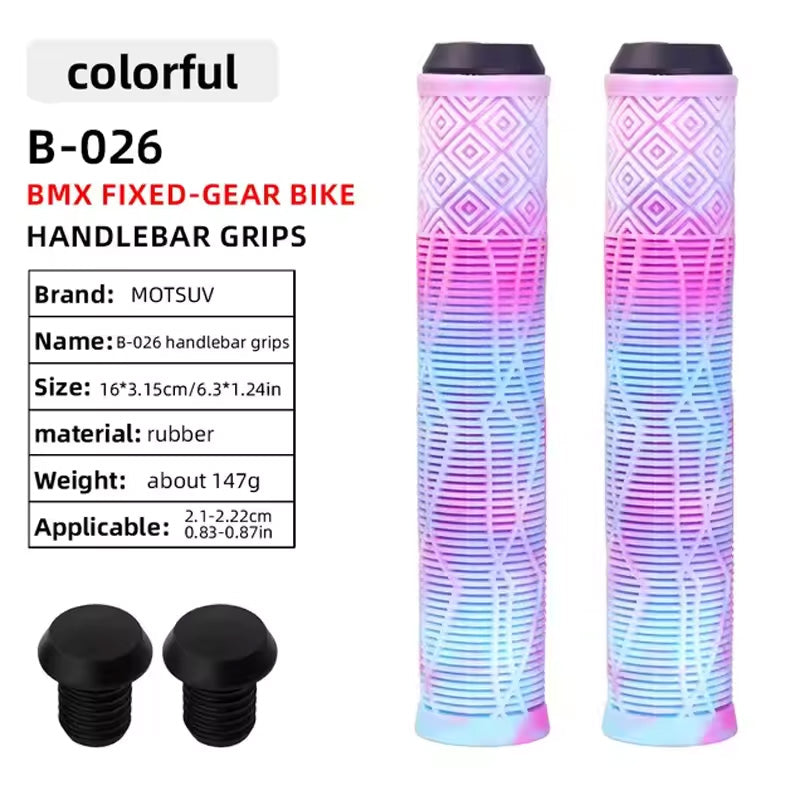 MTB Scooter Bike Handlebar Grips Shock Absorbent Anti-Slip 165mm Universal Fit