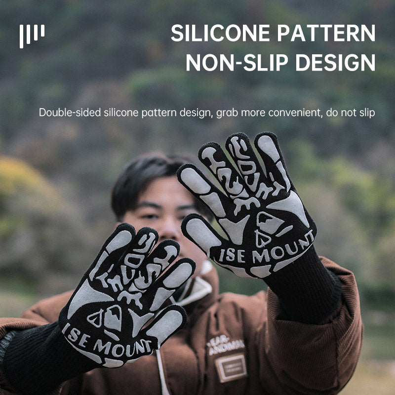Silicone BBQ Gloves Offering Thermal Resistance Maximum 800 Degrees Protection