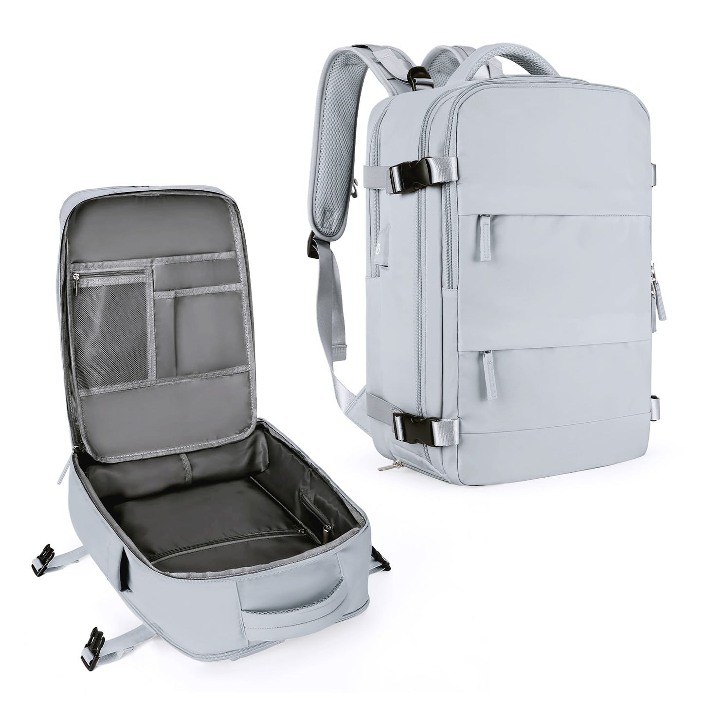 Women's Travel Backpack 20-35L Waterproof USB Charging Port Lightweight Durable
