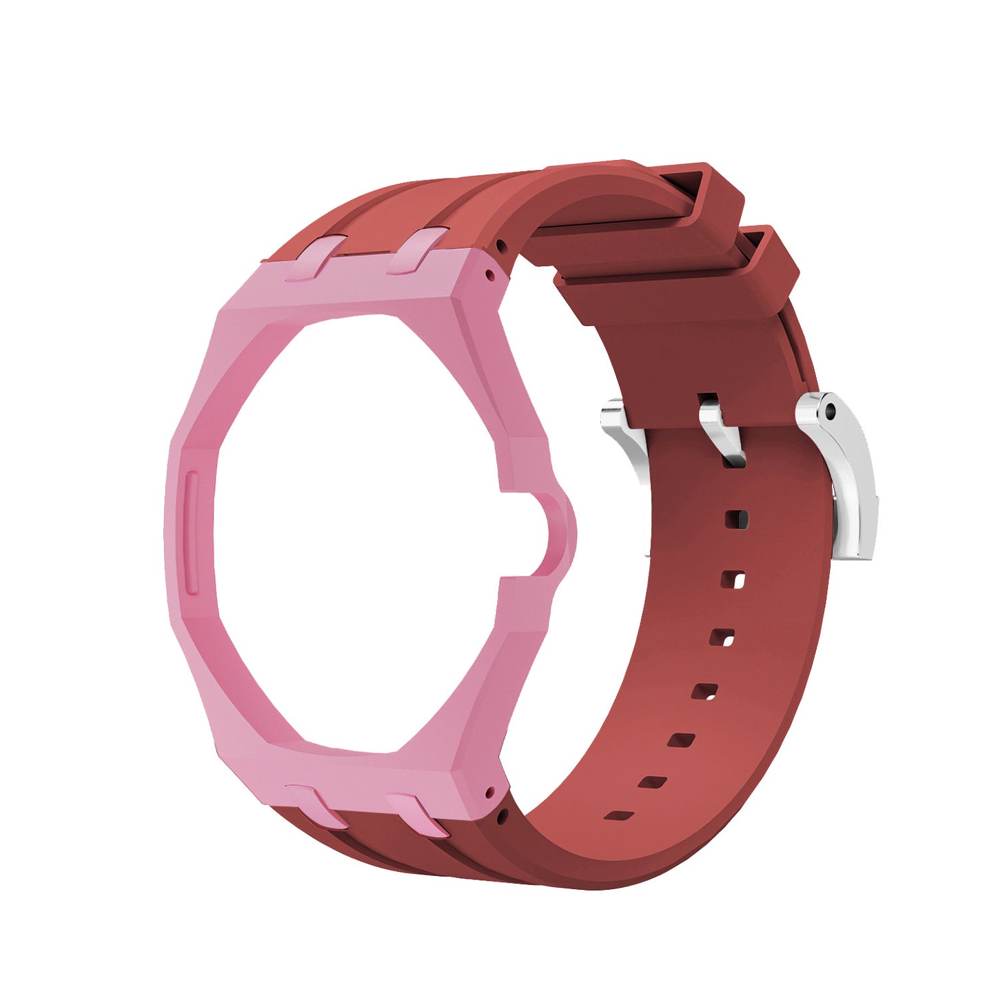 For AP x Swatch Royal Pop Watch Case Silicone Strap Adjustable Buckle Band