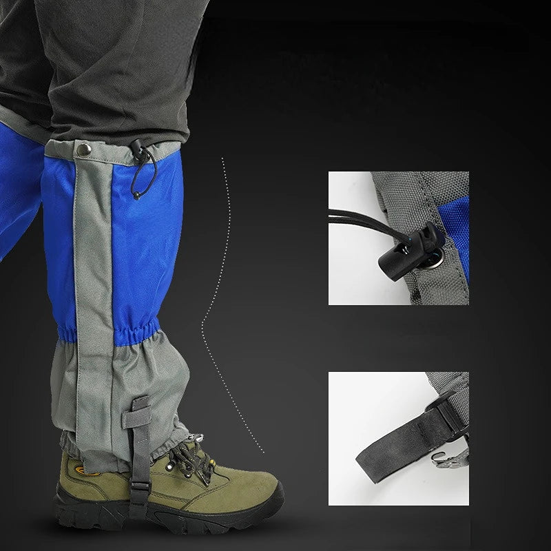 Waterproof Snowshoe Leg Gaiters Adjustable Outdoor Hiking Protection Unisex Gear