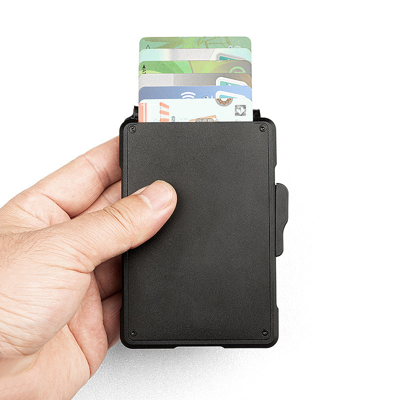 Aluminium Credit Card Holder RFID Blocking Slim Wallet Secure Travel Case Protector