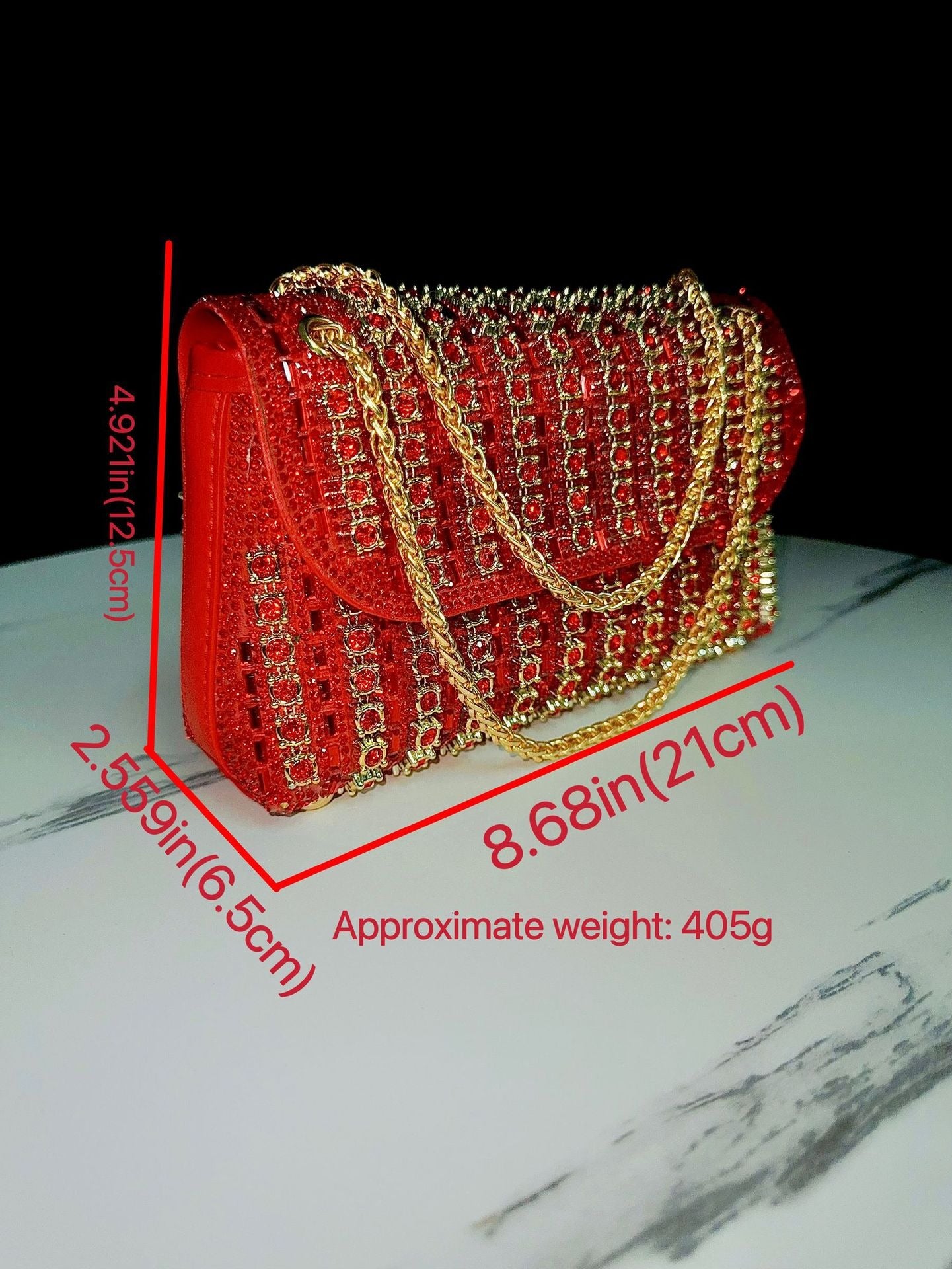 Elegant Women's Rhinestone Handbag Clutch Crossbody Bag Banquets Parties
