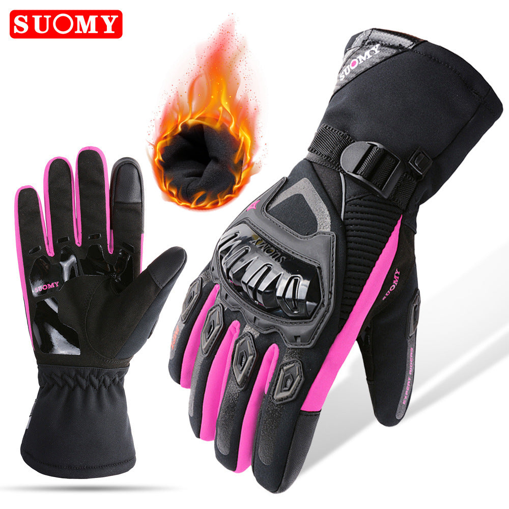 Motorcycle Riding Gloves Thermal Waterproof Windproof Unisex Winter Protection