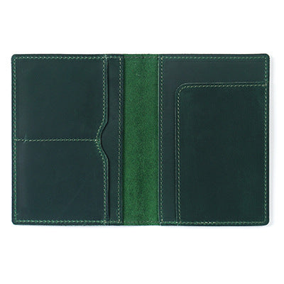 High-Quality Genuine Leather Passport Wallet with ID and Boarding Pass Holder