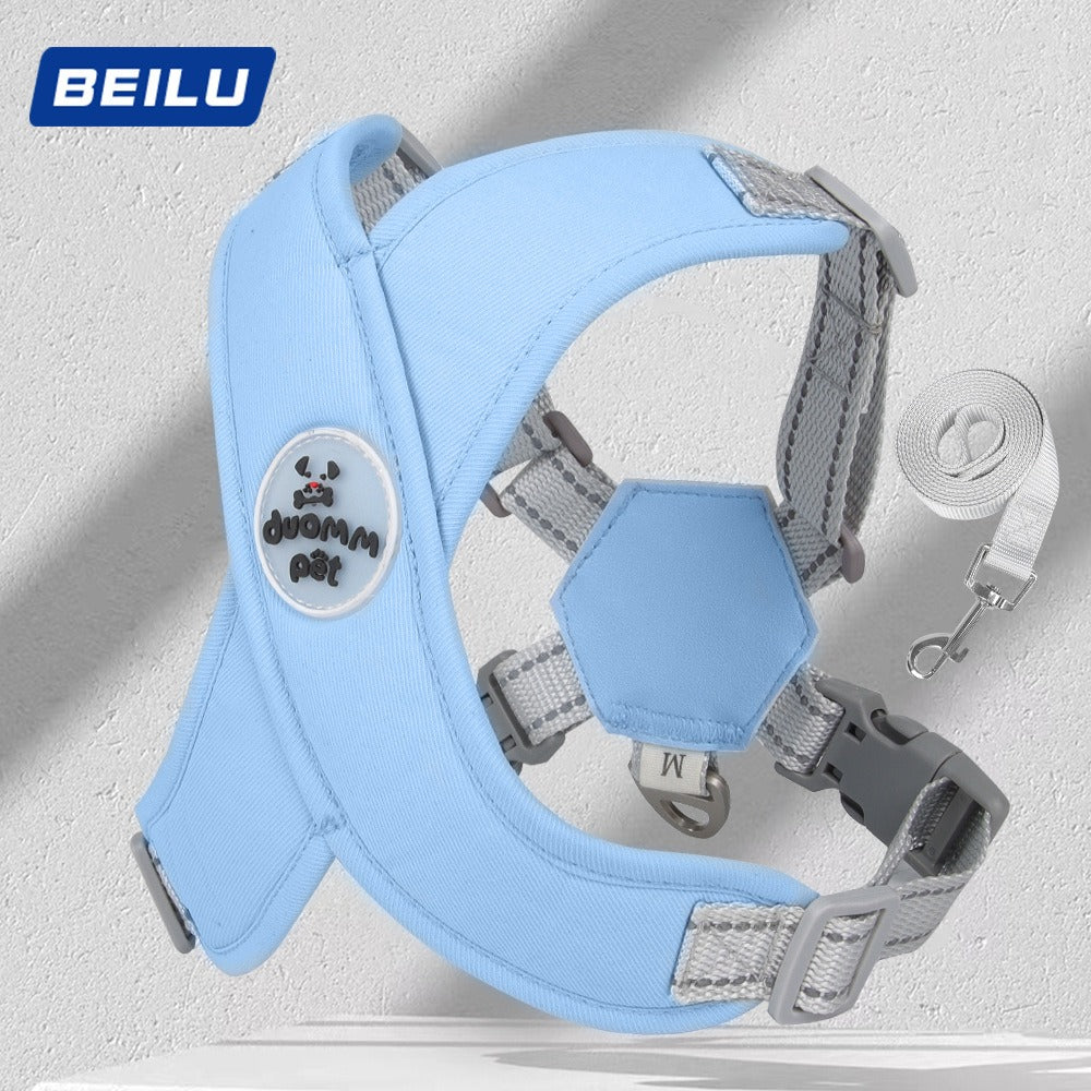 Adjustable Breathable Pet Harness & Leash Vest Reflective Strip Dog Supplies