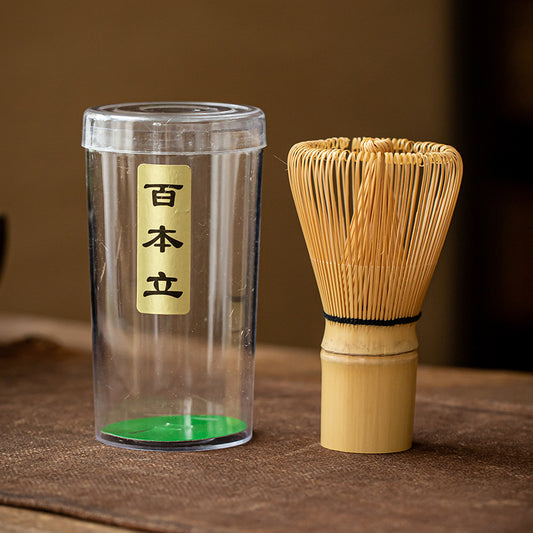 Traditional Japanese Bamboo Matcha Whisk Chasen for Tea Ceremony Preparation