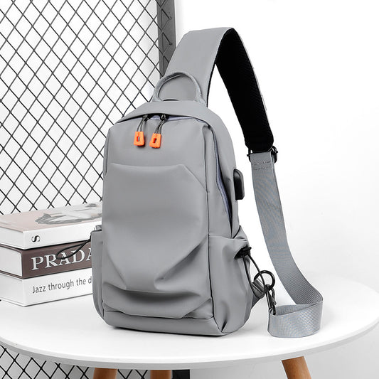 Men's Sports Chest Bag Crossbody Adjustable Strap Zip Closure Lightweight Secure