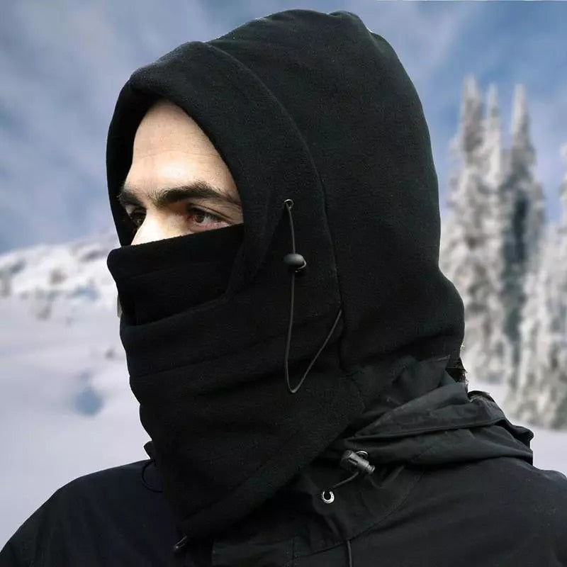 Thermal Cycling Cap Neck Protector Windproof Fleece Adjustable Winter Headgear