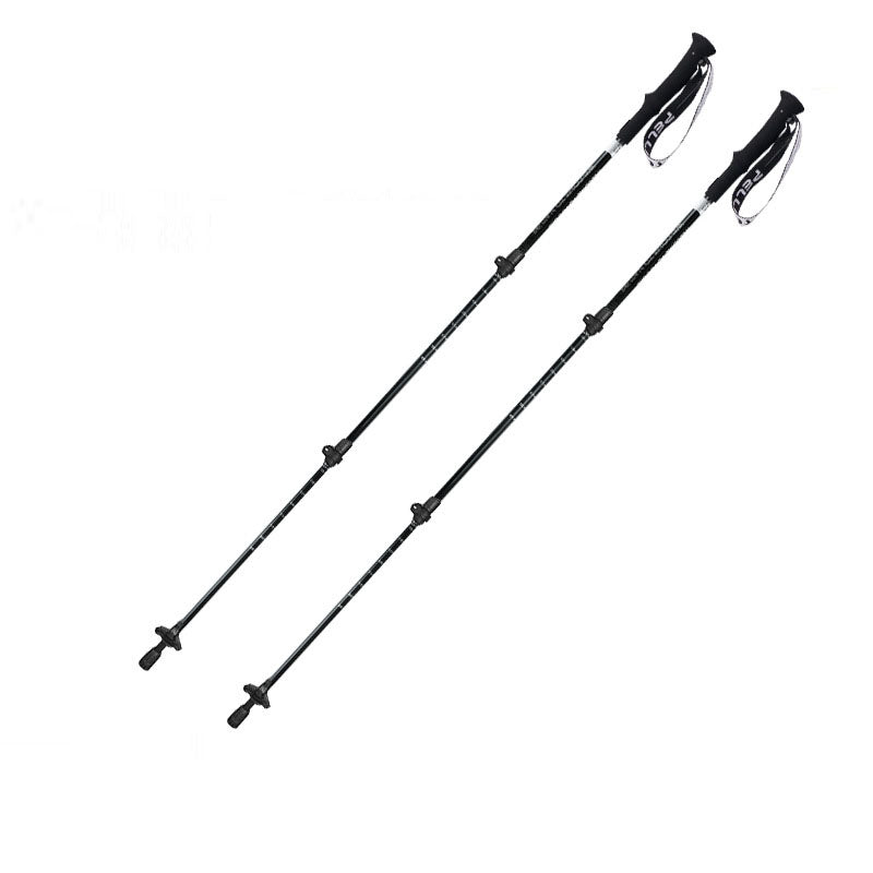 Adjustable Telescopic Carbon Fibre Trekking Pole Lightweight Hiking Accessory