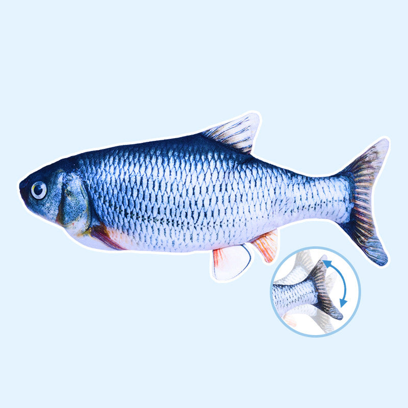 Electric Jumping Fish Cat Toy Simulating Real Movement Light Sound Toys Cats