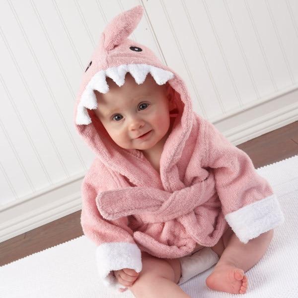 Adorable Hooded Animal Baby Bathrobe Ages 0-2 | Soft, Comfortable, Fun Designs