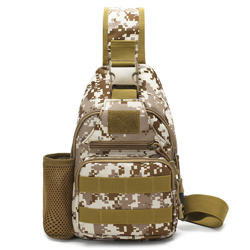 Tactical Crossbody Sling Bag MOLLE USB Chest Pack Outdoor Shoulder Travel Bag
