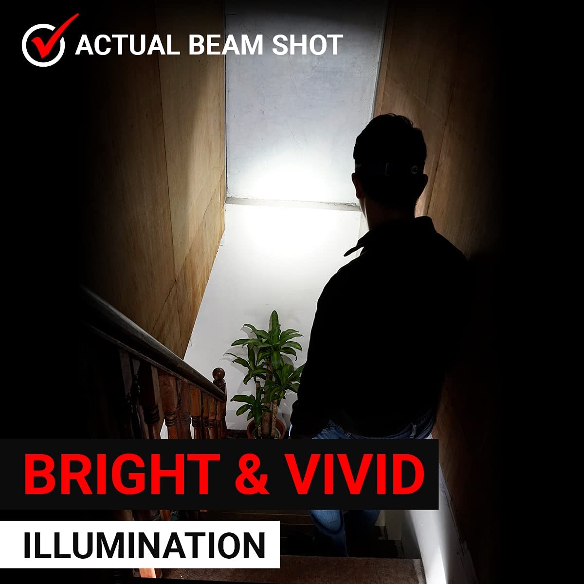 Rechargeable COB LED Headlamp 5 Modes USB Induction Head Torch Adjustable Brightness