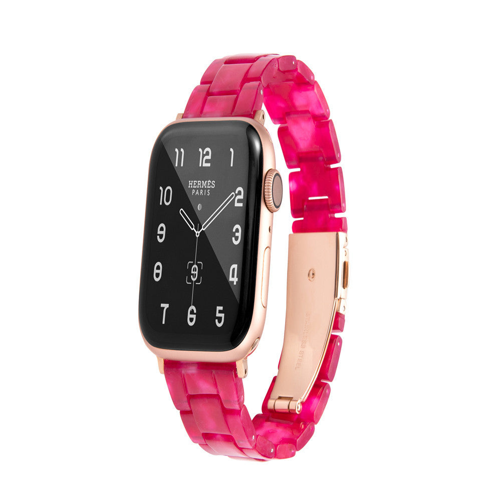 Resin Strap for Apple Watch Series 7 6 5 4 3 38/40mm 42/44mm 18 Colours Trend