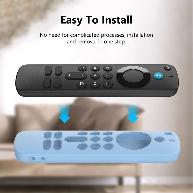 Silicone Protective Case for Fire TV Stick HD/4K - Anti-Slip Shockproof Cover