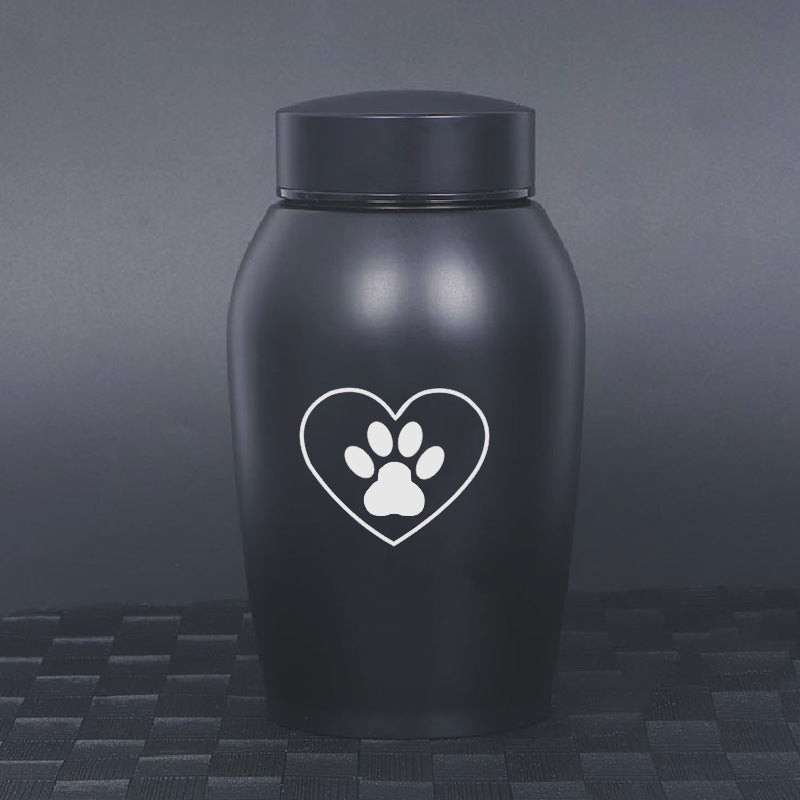 Stainless Steel Pet Memorial Urn Moisture Proof Portable Ash Keepsake Small Pets