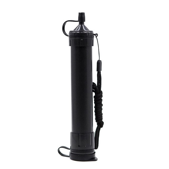 Portable Water Filter Straw Survival Emergency Gear Outdoor Purification Tool