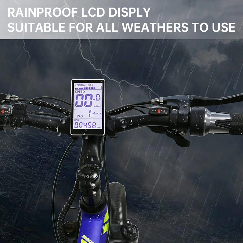 M5 LCD Display Screen for E-Bikes, 5-Pin Speedometer & Control Panel