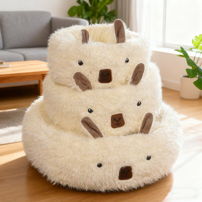 Winter Warm Half-Enclosed Pet Bed Nest Perfect Small Medium Large Dog Cosiness